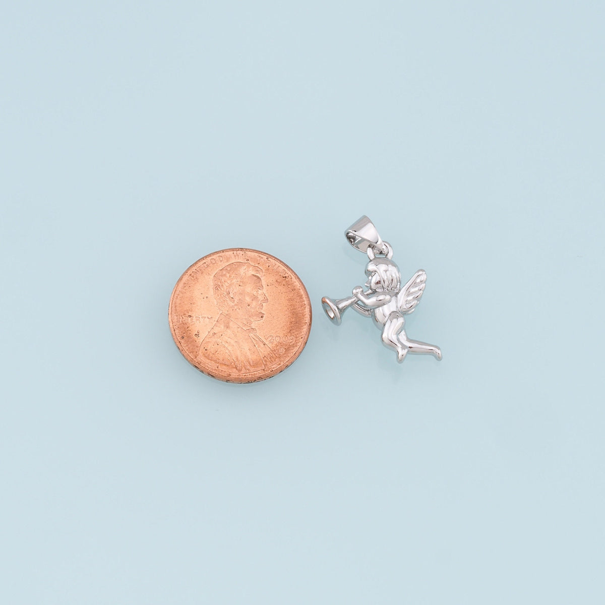 18K Gold Filled Angel Charm Pendant for Jewelry Making