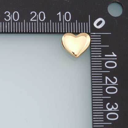 18K Gold Filled Heart Jewelry Beads 2 mm for Jewelry Making
