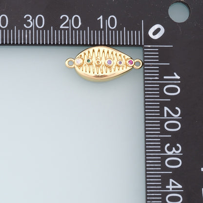 18K Gold Filled Shell Charm Pendant for Jewelry Making