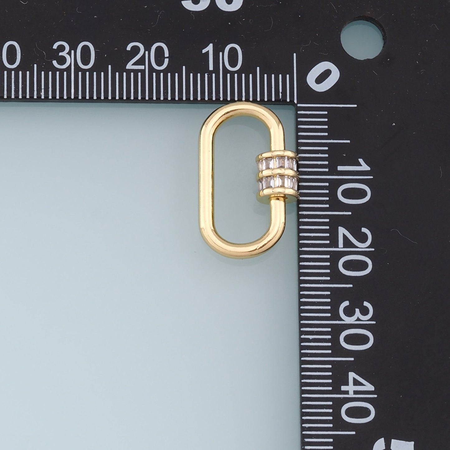 18K Gold Filled Oval Carabiner Clasp,Buckle Clasp,Carabiner Screw Clasp,Turnbuckle,for DIY Jewelry