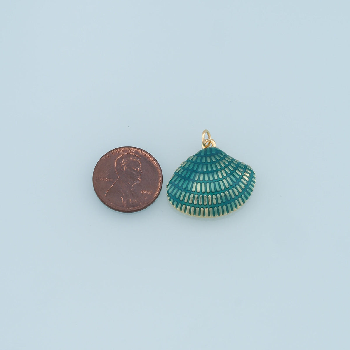 18K Gold Filled Shell Charm Pendant for Jewelry Making