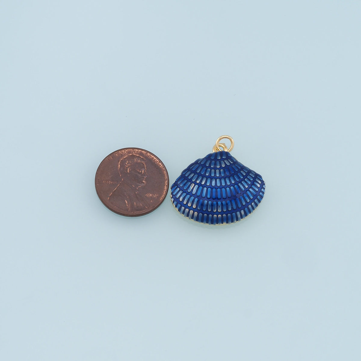 Gold Shell Charms,18K Gold Filled Conch Shell Pendant,Conch Shell Charm Bracelet Necklace for DIY Jewelry Making Supply