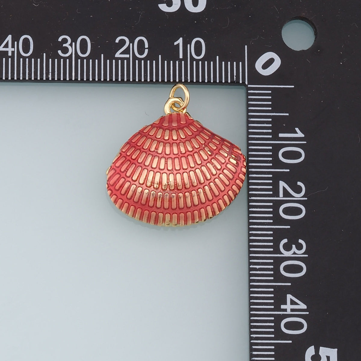 18K Gold Filled Shell Charm Pendant for Jewelry Making