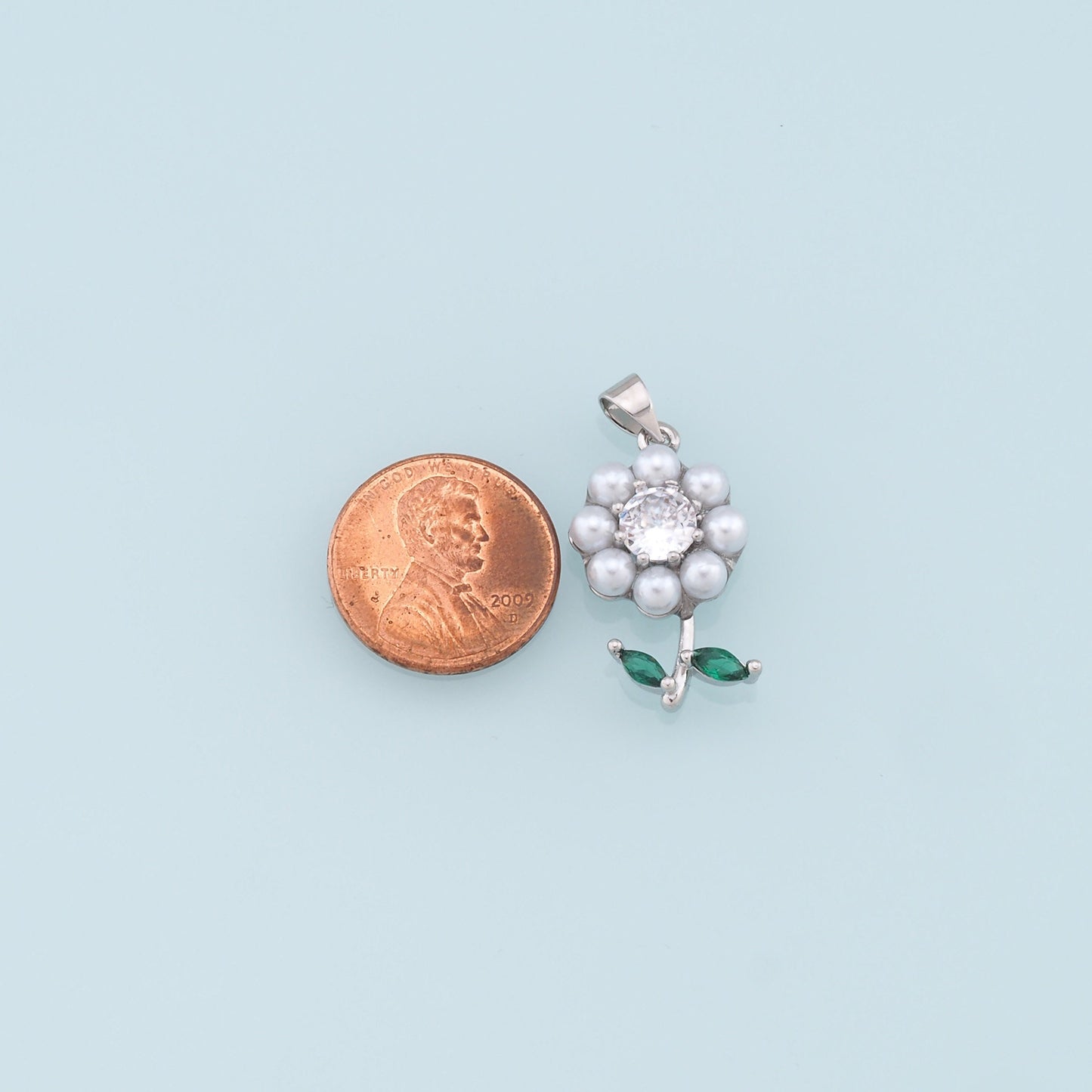 Gold Sunflower Charms,18K Gold Filled Sunflower Pendant,Pearl Sunflower Charm Bracelet Necklace for DIY Jewelry Making Supply