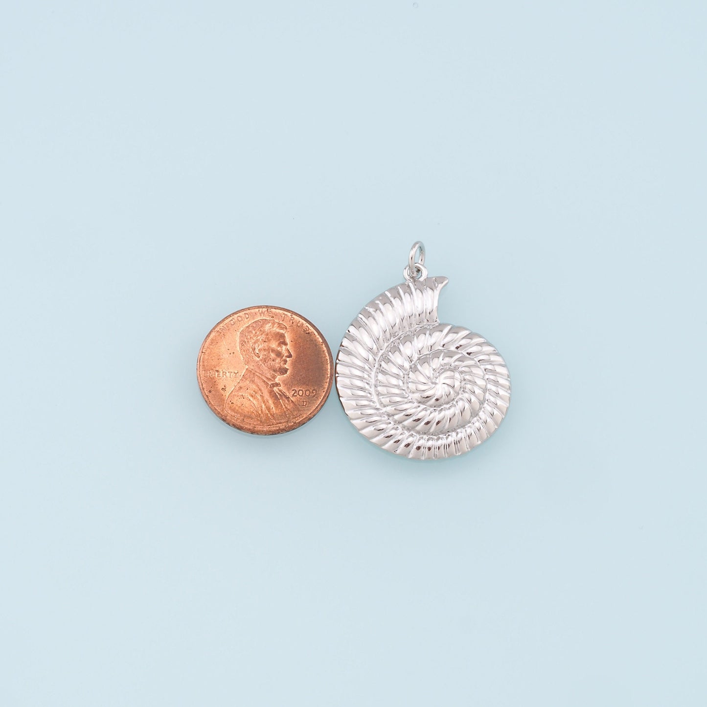 Gold Shell Charms,18K Gold Filled Conch Shell Pendant,Ocean Charm Bracelet Necklace for DIY Jewelry Making Supply