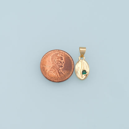 18K Gold Filled Shell Charm Pendant for Jewelry Making