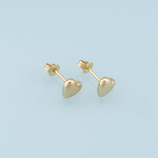 18K Gold Filled Heart Hoop Earrings for Jewelry Making