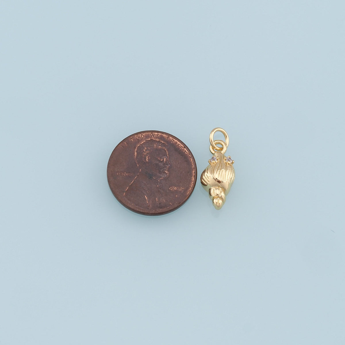 Gold Conch Charms,18K Gold Filled Conch Shell Pendant,Silver Conch Shell Charm Bracelet Necklace for DIY Jewelry Making Suppl