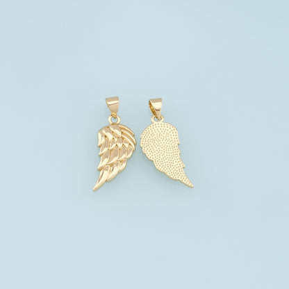 Gold Wings Charms,18K Gold Filled Wings Pendant,Angel Wings Charm Bracelet Necklace for DIY Jewelry Making Supply