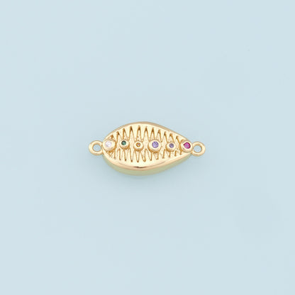 18K Gold Filled Shell Charm Pendant for Jewelry Making