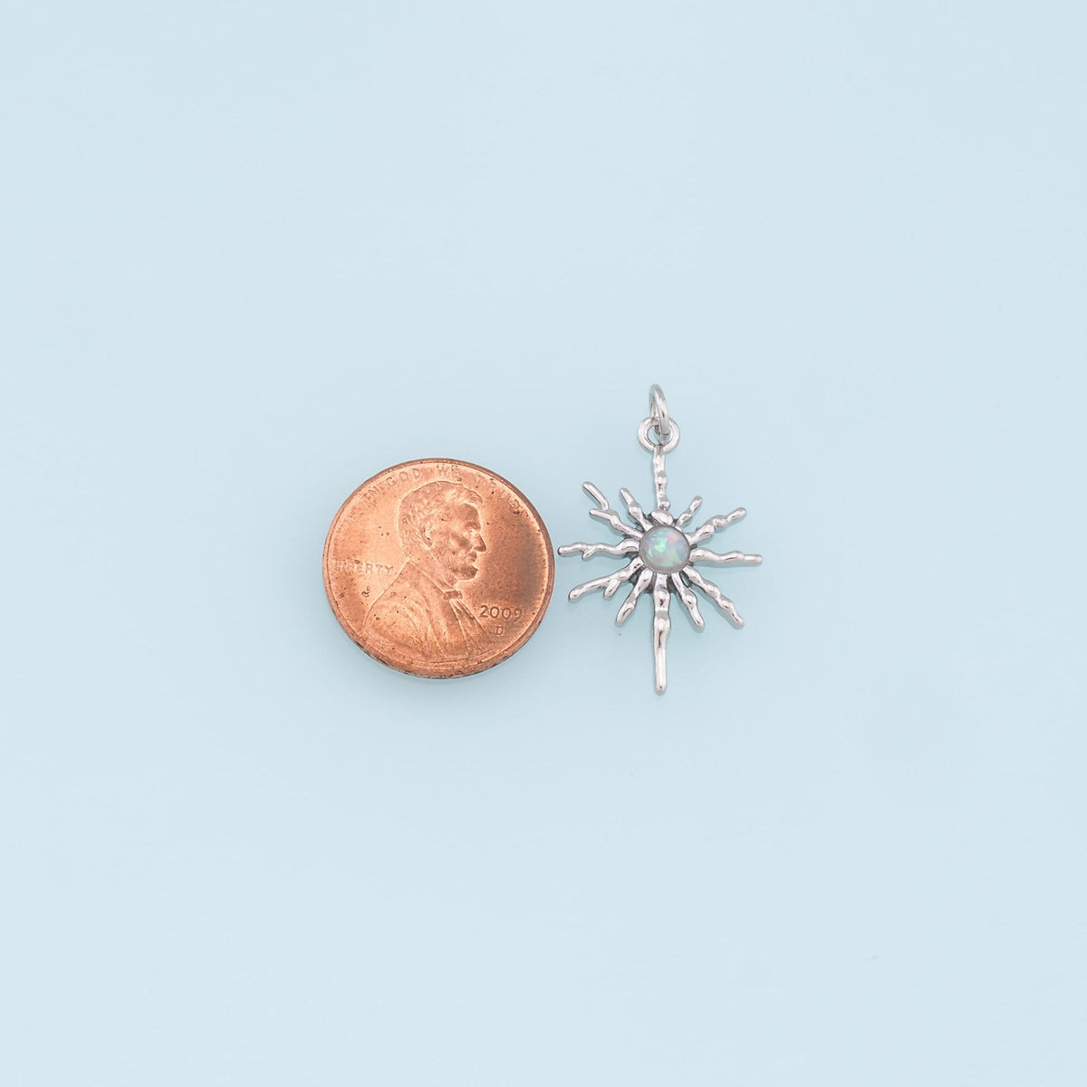 18K Gold Filled North Star Charm Pendant for Jewelry Making