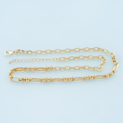 18K Gold Filled Oval Oval Chain 2 in for Jewelry Making