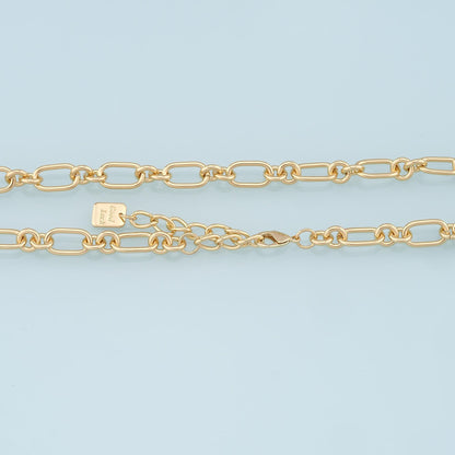 18K Gold Filled Oval Oval Chain 2 in for Jewelry Making