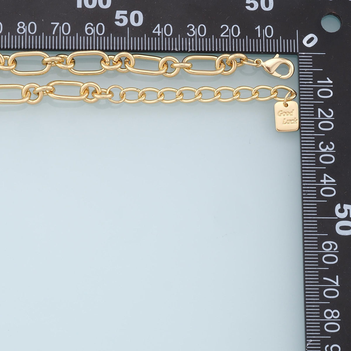18K Gold Filled Oval Oval Chain 2 in for Jewelry Making
