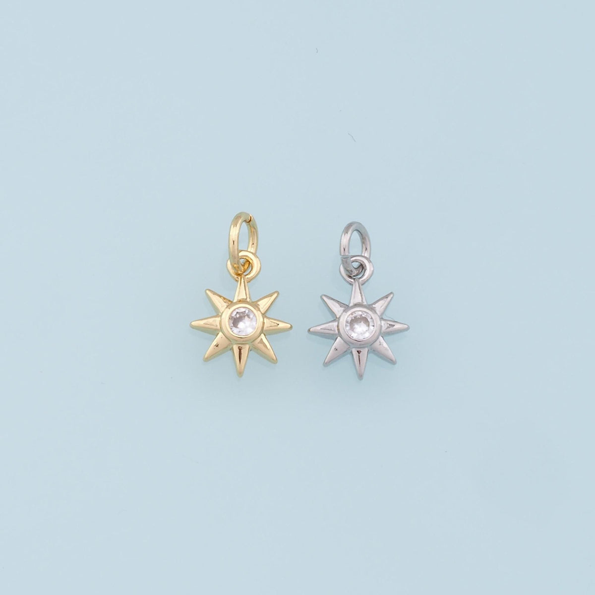 18K Gold Filled Star Charm Pendant for Jewelry Making