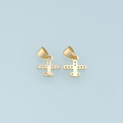 Gold Tiny Airplane Charms,18K Gold Filled Airplane Pendant,CZ Micro Pave Airplane Charm Bracelet Necklace for DIY Jewelry Making Supply