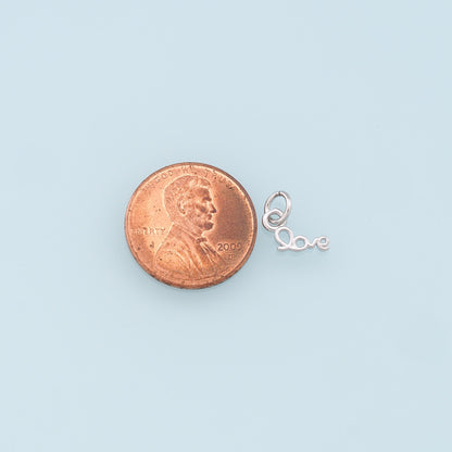 18K Gold Filled Love Charm Pendant for Jewelry Making