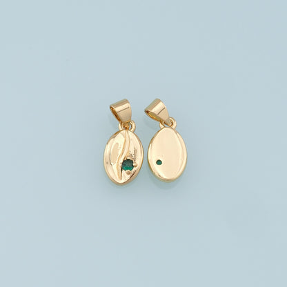 18K Gold Filled Shell Charm Pendant for Jewelry Making