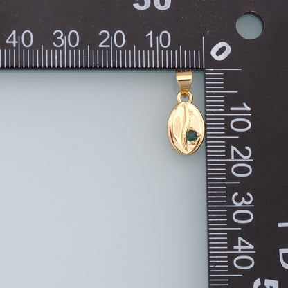 18K Gold Filled Shell Charm Pendant for Jewelry Making