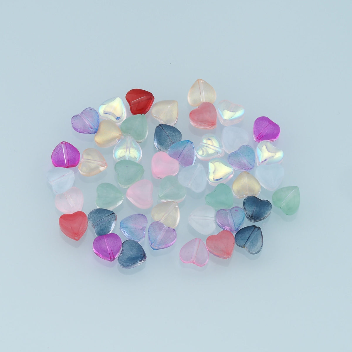 Heart Spacer Beads for Jewelry Making