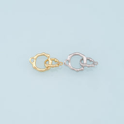 18K Gold Filled Bail Enhancer Hinged Interchangeable Pendant Bail, CZ pendant holder snap on Bail for DIY Jewelry Finding Nec