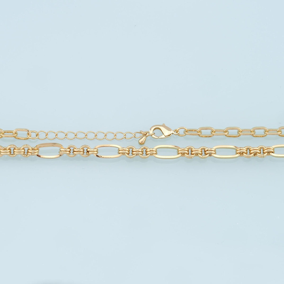 18K Gold Filled Oval Oval Chain 2 in for Jewelry Making