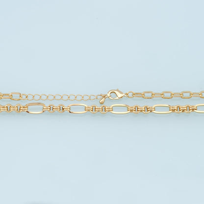 18K Gold Filled Oval Oval Chain 2 in for Jewelry Making
