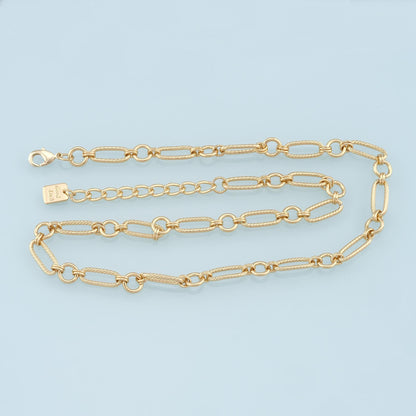 18K Gold Filled Oval Oval Chain 2 in for Jewelry Making