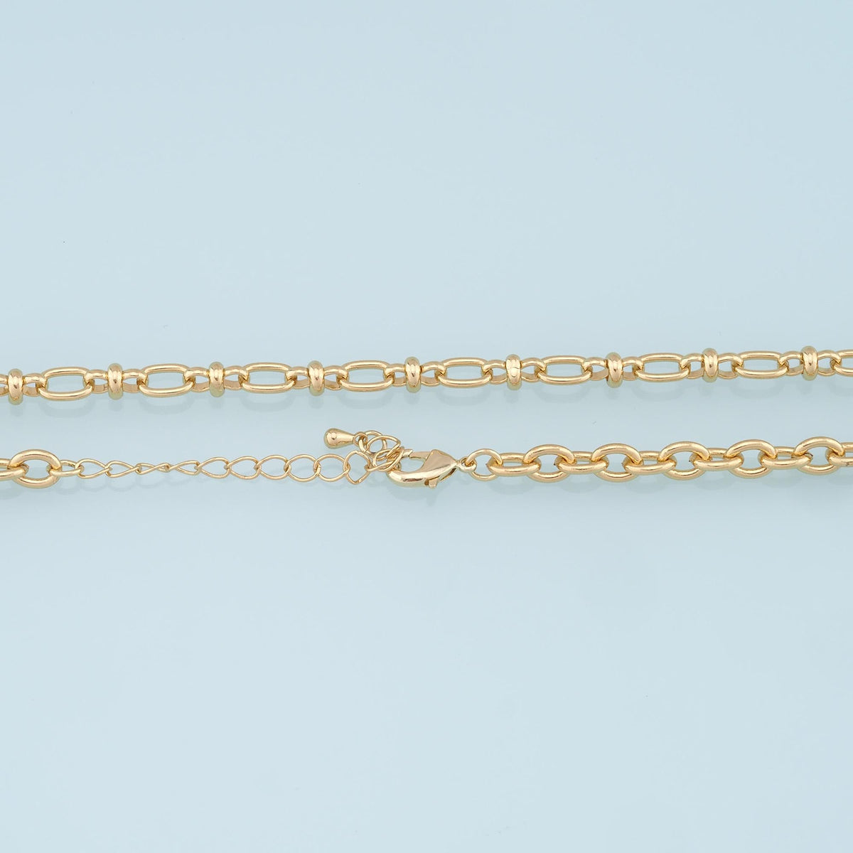 18K Gold Filled Oval Oval Chain 2 in for Jewelry Making