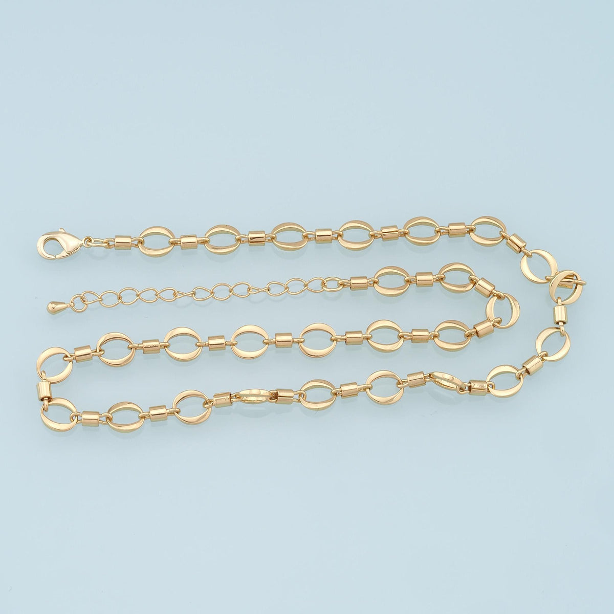 18K Gold Filled Oval Oval Chain 2 in for Jewelry Making