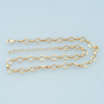 18K Gold Filled Oval Oval Chain 2 in for Jewelry Making