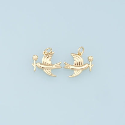 18K Gold Filled Charm Pendant for Jewelry Making
