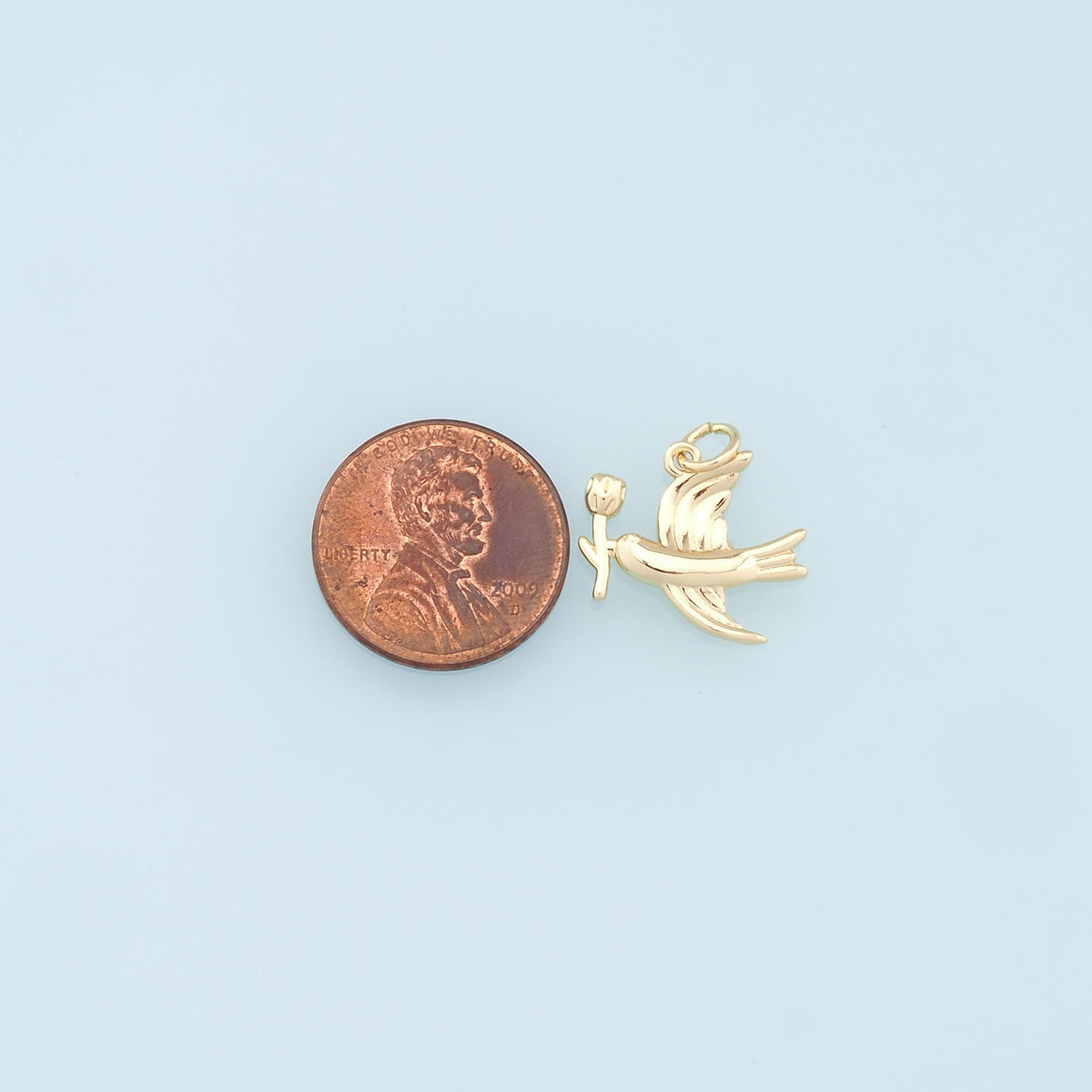 18K Gold Filled Charm Pendant for Jewelry Making