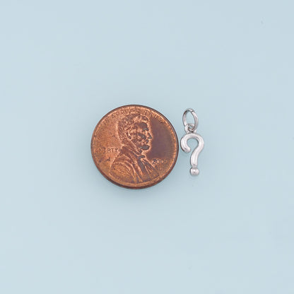 Gold Question Charm,18K Gold Filled Question Pendant Charm Bracelet Necklace for DIY Jewelry Making Supply