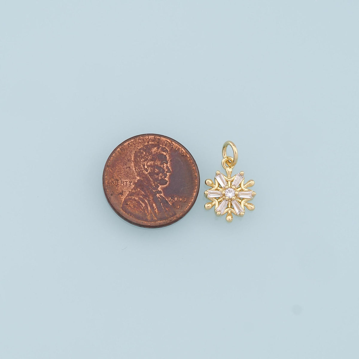18K Gold Filled Charm Pendant for Jewelry Making