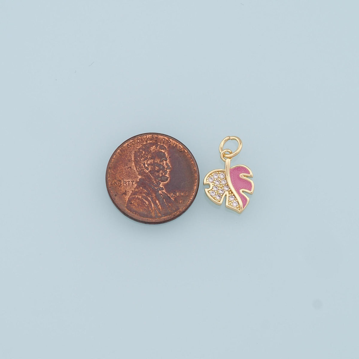 Gold Leaf Charms,18K Gold Filled Leaf Pendant,Enamel Leaf Charm Bracelet Necklace for DIY Jewelry Making Supply