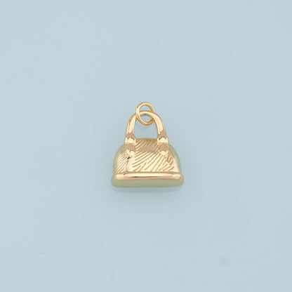 18K Gold Filled Hand Enamel Charm Pendant for Jewelry Making