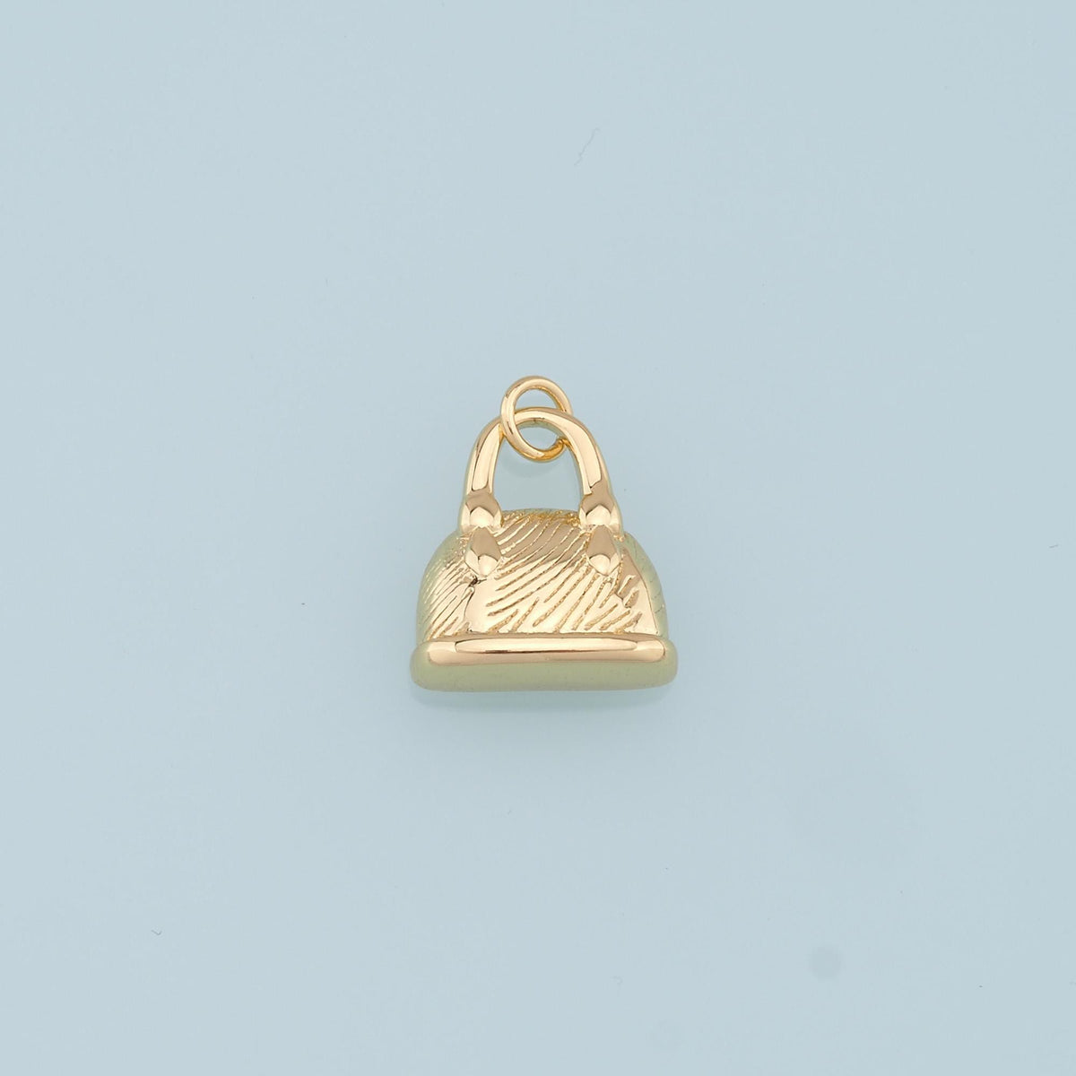 Gold handbag Charms,18K Gold Filled handbag Pendant,cute Charm Bracelet Necklace for DIY Jewelry Making Supply