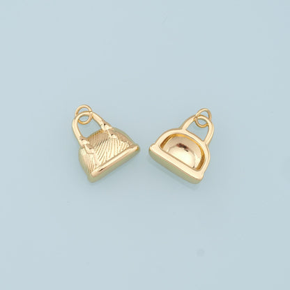 18K Gold Filled Hand Enamel Charm Pendant for Jewelry Making