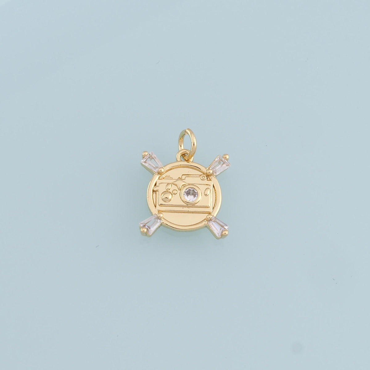 18K Gold Filled Charm Pendant for Jewelry Making