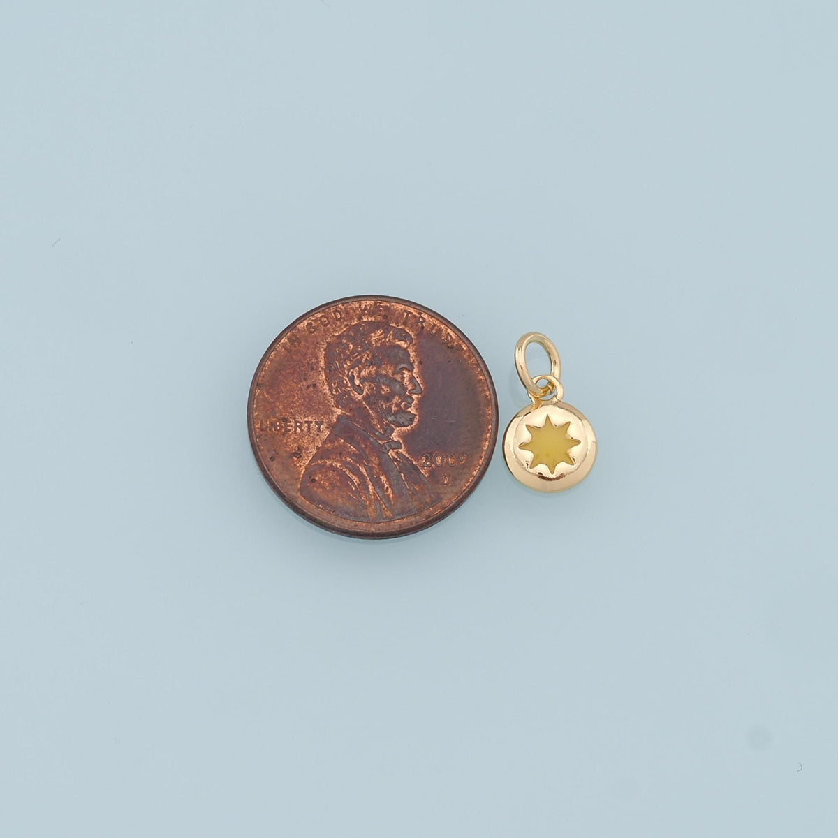 Gold Tiny Star Charms,18K Gold Filled Starburst Pendant,Enamel North Star Charm Bracelet Necklace for DIY Jewelry Making Supp