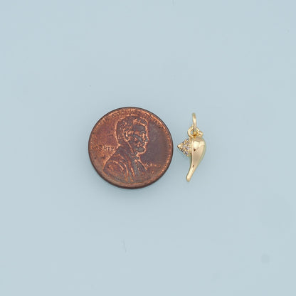 18K Gold Filled Charm Pendant for Jewelry Making
