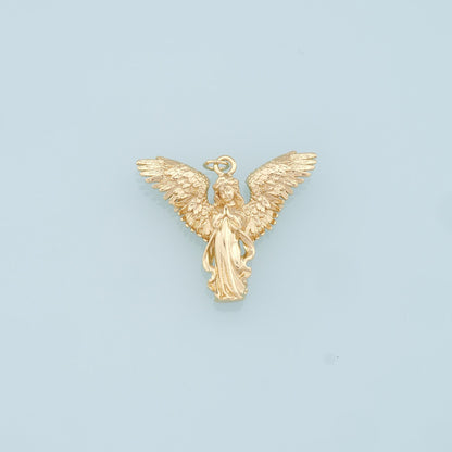 Gold Angel Charms,18K Gold Filled Angel Pendant,Angel Charm Bracelet Necklace for DIY Jewelry Making Supply