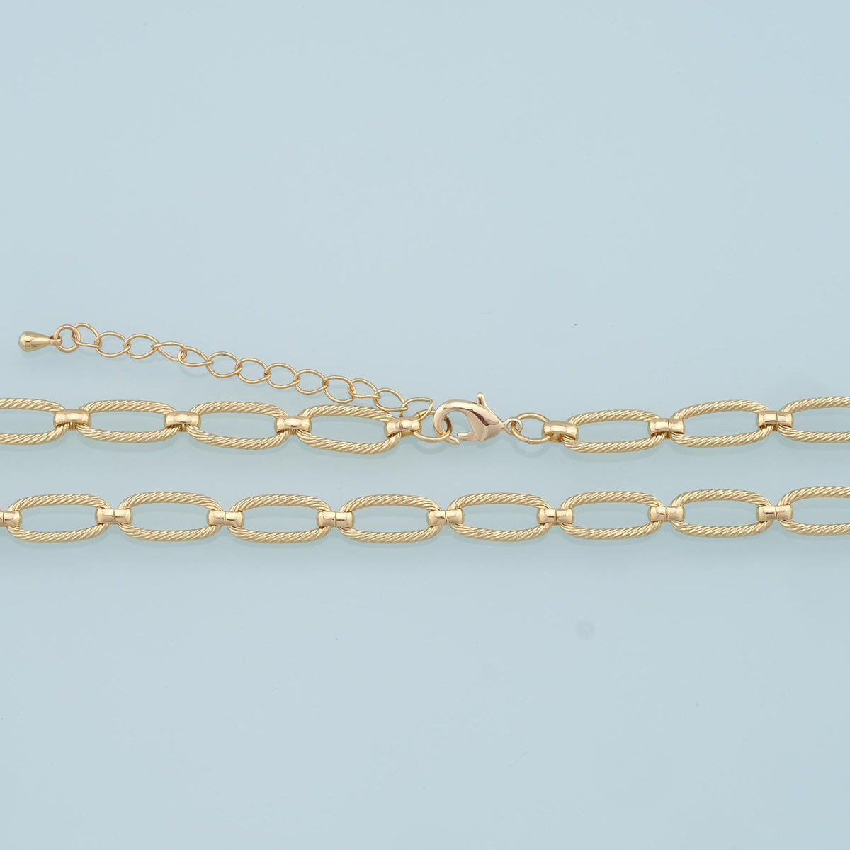 18K Gold Filled Oval Oval Chain 2 in for Jewelry Making