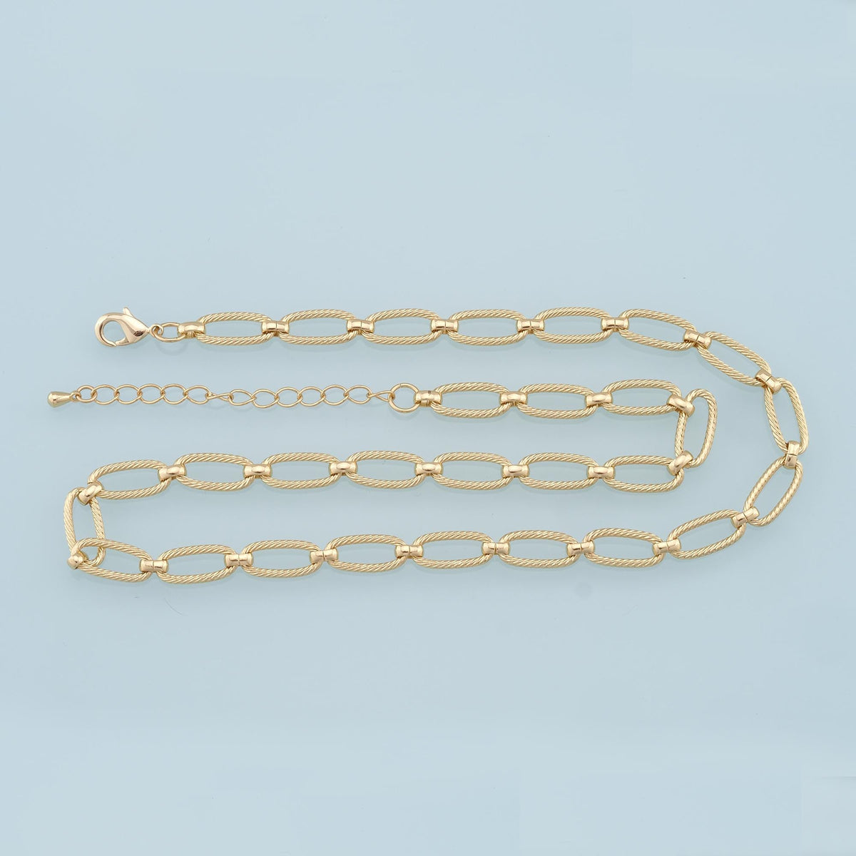 18K Gold Filled Oval Oval Chain 2 in for Jewelry Making