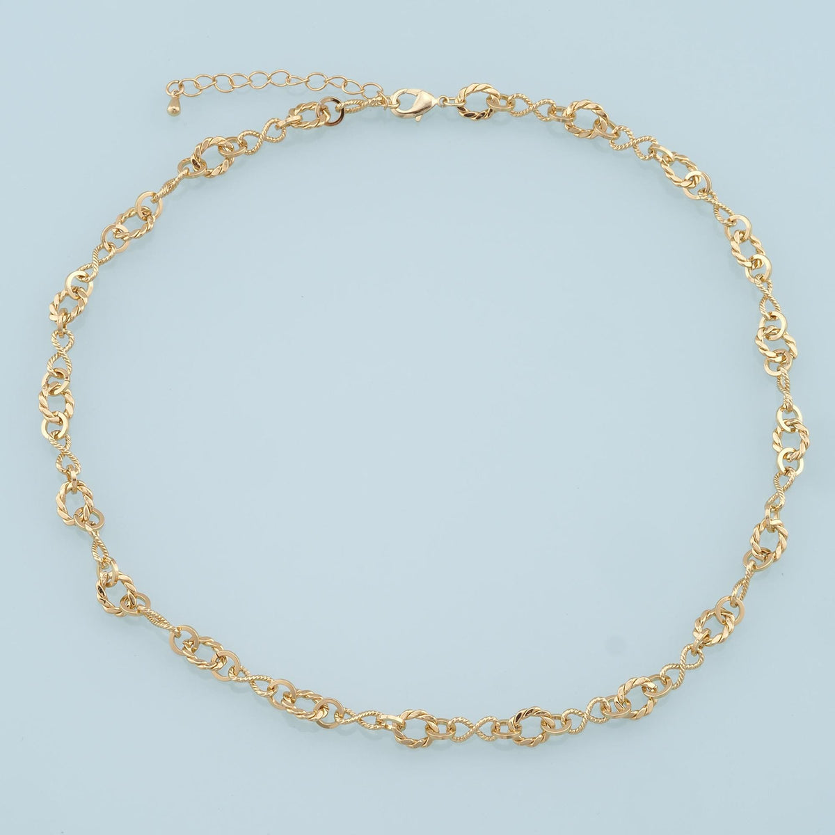 Gold Oval Chain,18K Gold Filled Infinity for Necklace Bracelet DIY Jewelry Making Supply
