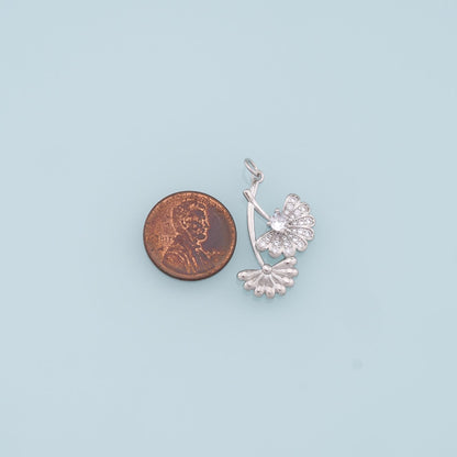 18K Gold Filled Leaf Charm Pendant for Jewelry Making