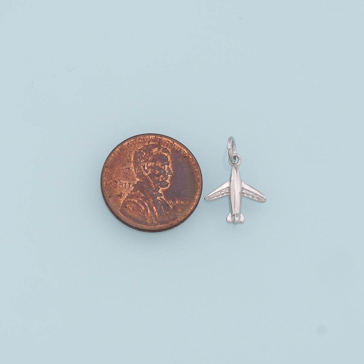 Gold Airplane Charms,18K Gold Filled Airplane Pendant,Airplane Charm Bracelet Necklace for DIY Jewelry Making Supply
