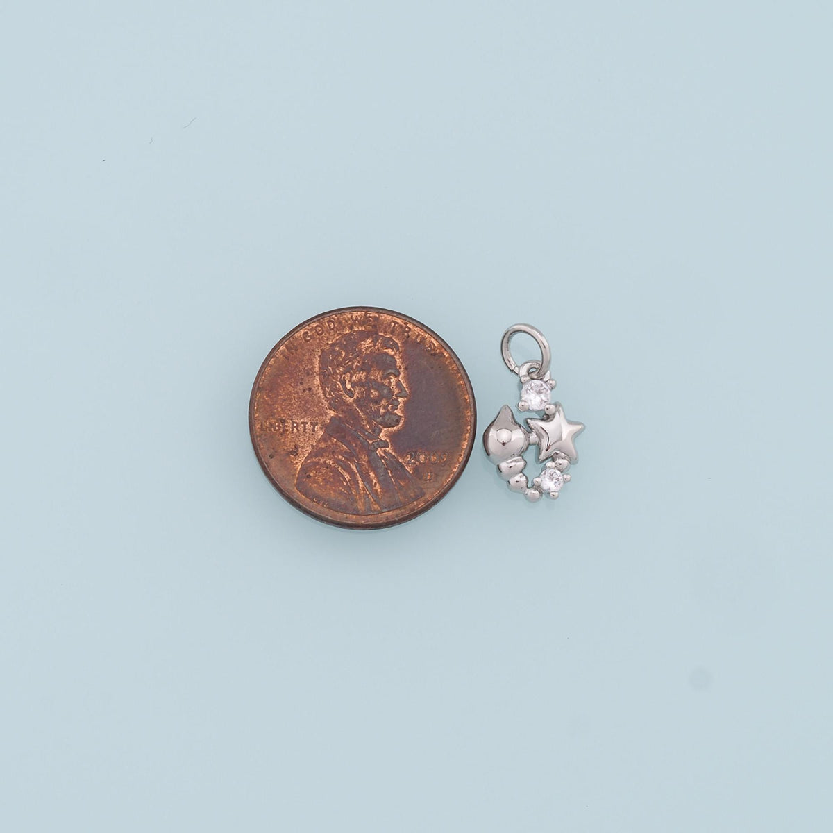 Gold Conch Charms,18K Gold Filled Conch Shell Pendant,Star Charm Bracelet Necklace for DIY Jewelry Making Supply