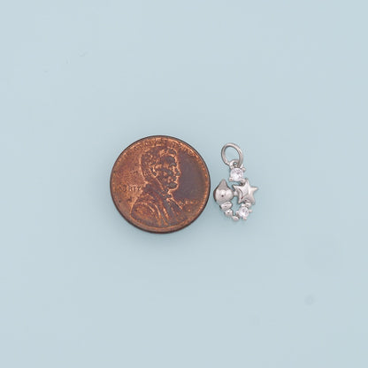 Gold Conch Charms,18K Gold Filled Conch Shell Pendant,Star Charm Bracelet Necklace for DIY Jewelry Making Supply